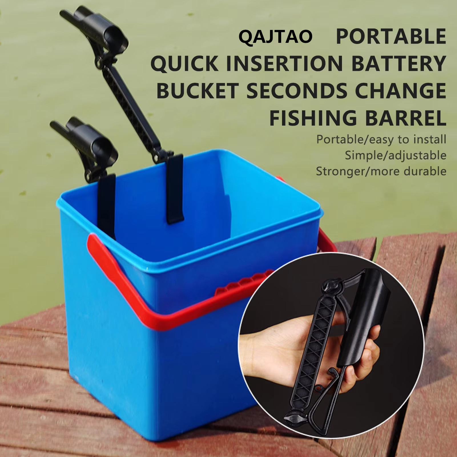 QAJTAO 10-25cm fishing rod rac - Fishing Rod Ice review and price
