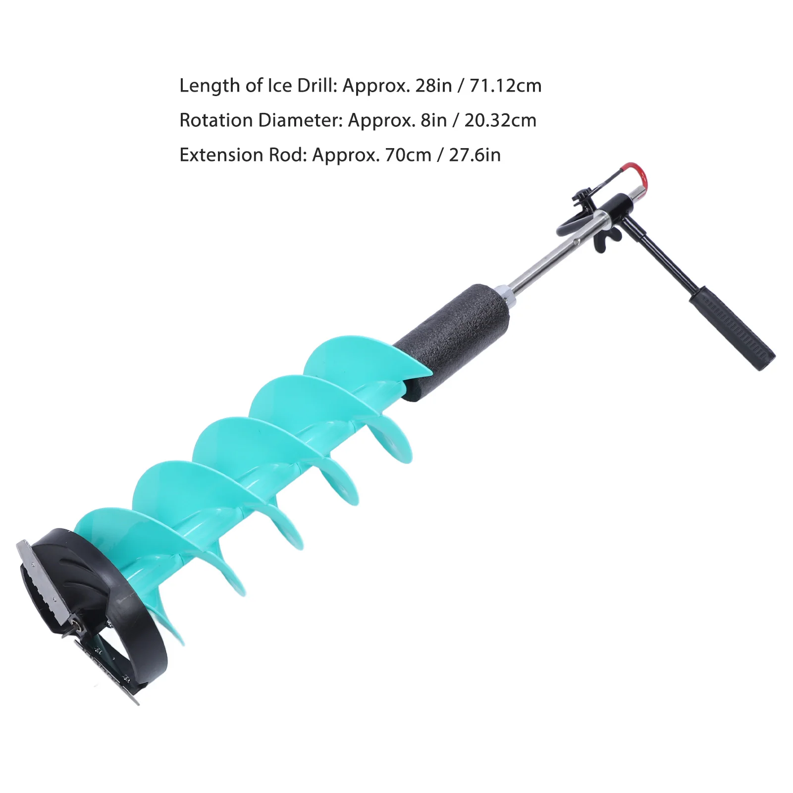 Electric Ice Auger Kit, 8in Ic - Fishing Rod Ice review and price