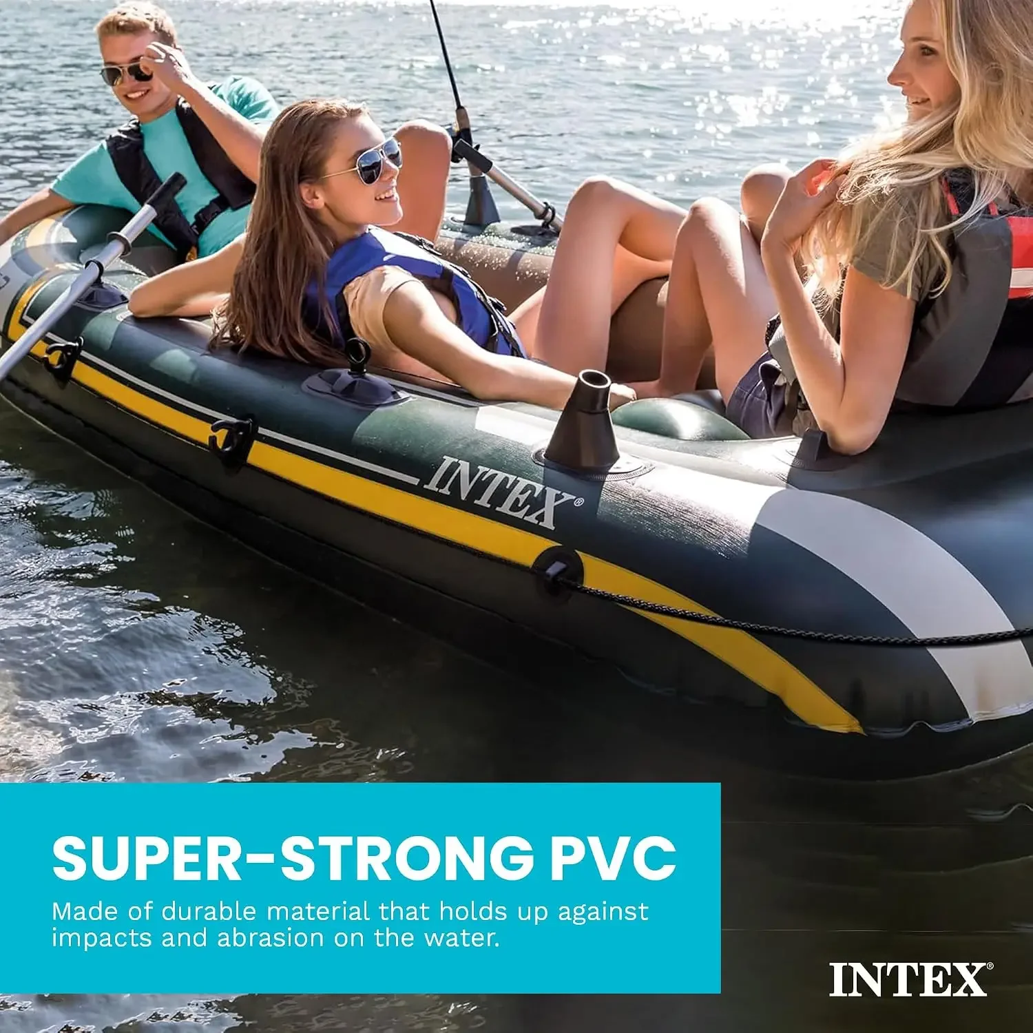 INTEX 66332EP Seahawk 2 Inflat - Fishing Rod Boat review and price
