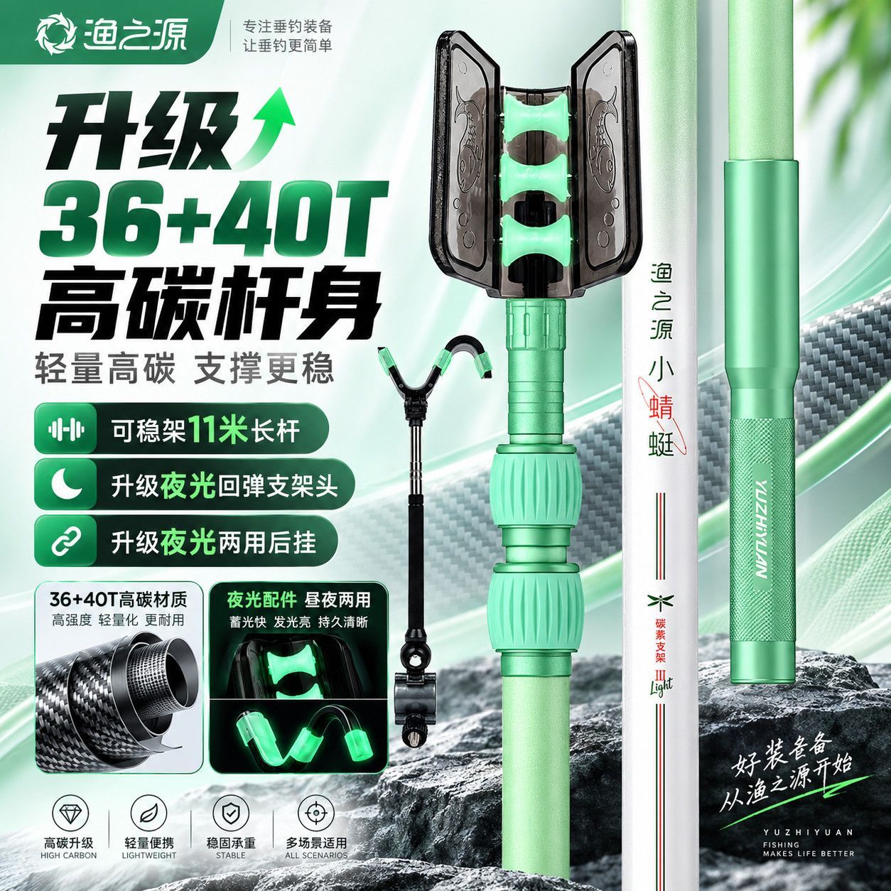 Yuzhiyuan Small Dragonfly Turr - Fishing Rod Carbon Fiber review and price